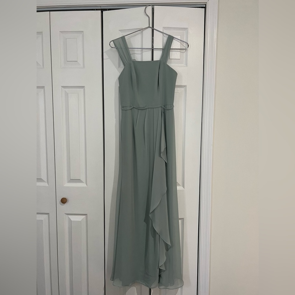 David’s bridal sage green dress size 2